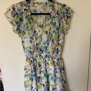 Shoshanna Multicolor Floral Sheer dress